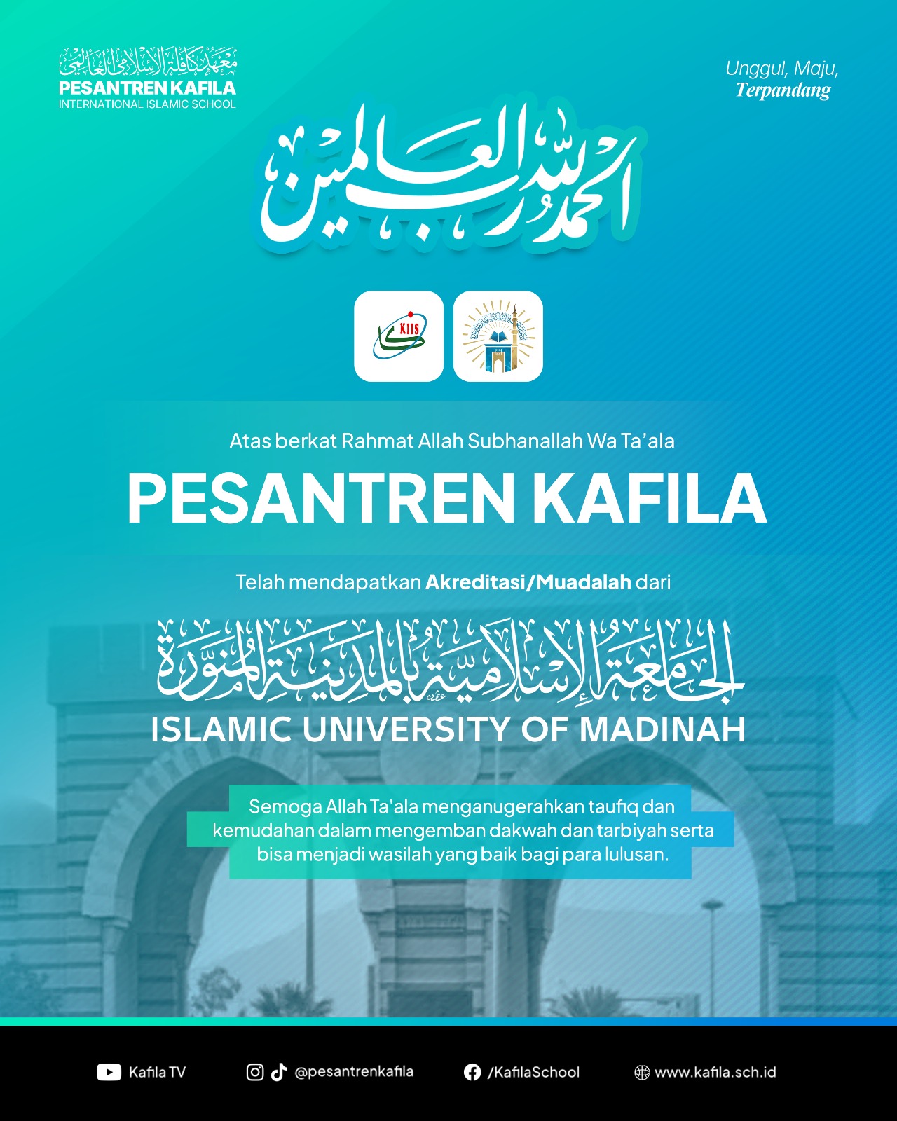 Alumni Inspirator - Resmi! Pesantren Kafila Lolos Akreditasi Mu'adalah di Universitas Islam Madinah