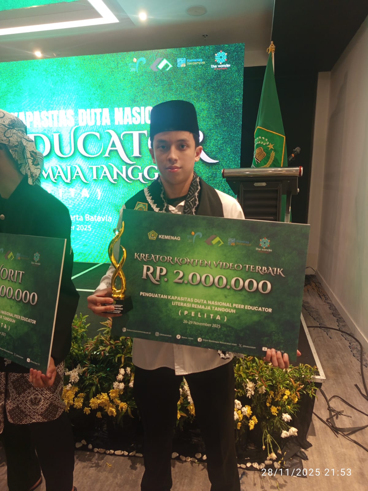 Fahry Jadi Konten Kreator Terbaik Duta Nasional Peer Educator 2025